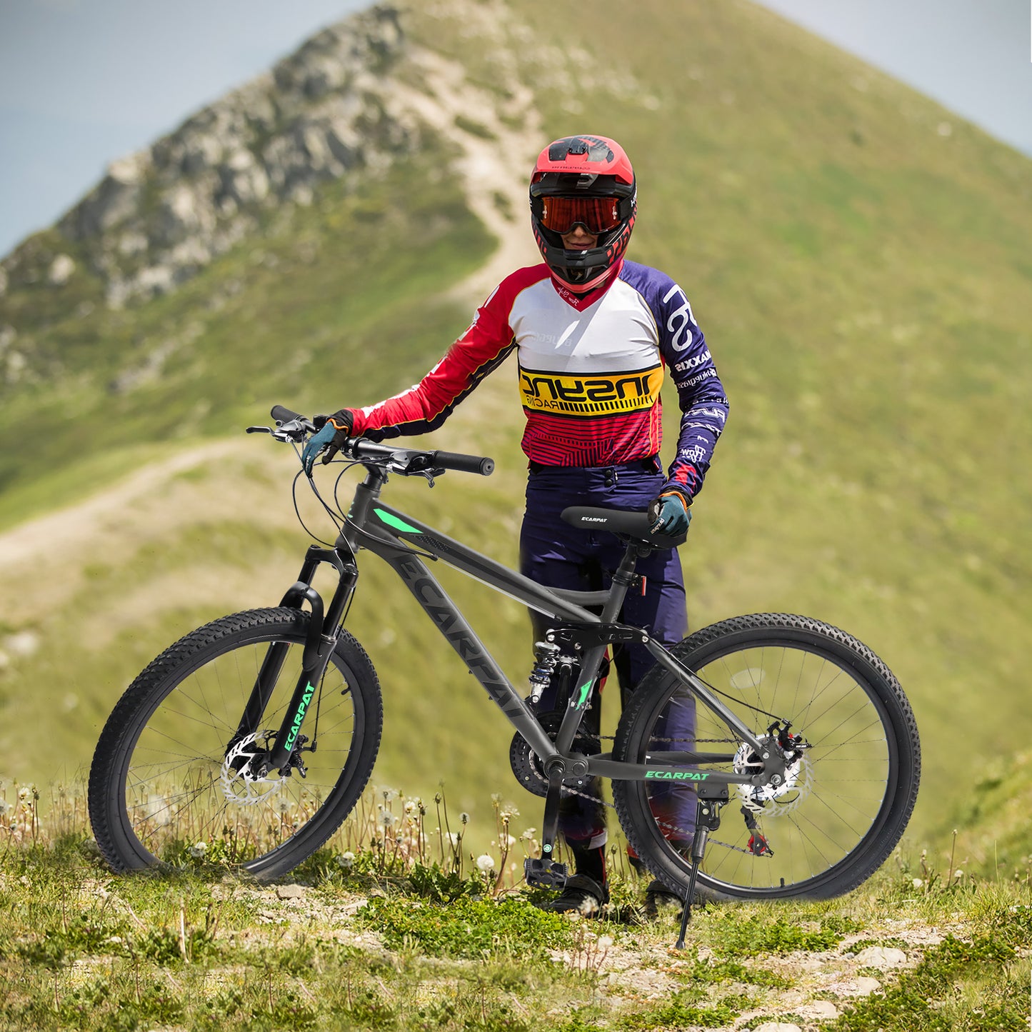 Mountain Bike 26 inch wheels, carbon steel frame disc brake