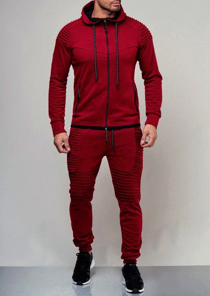 Men’s Casual Sports Tracksuit, Zip Hoodie & Jogger Set
