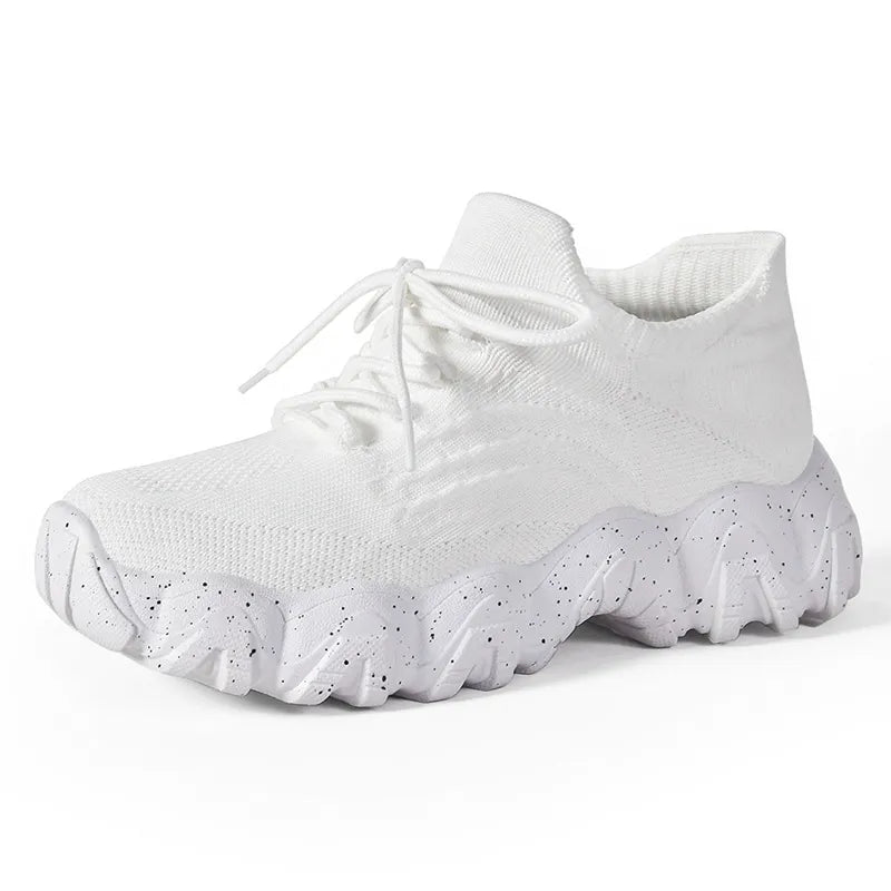 Women Lace Up Mesh Breathable Athletic