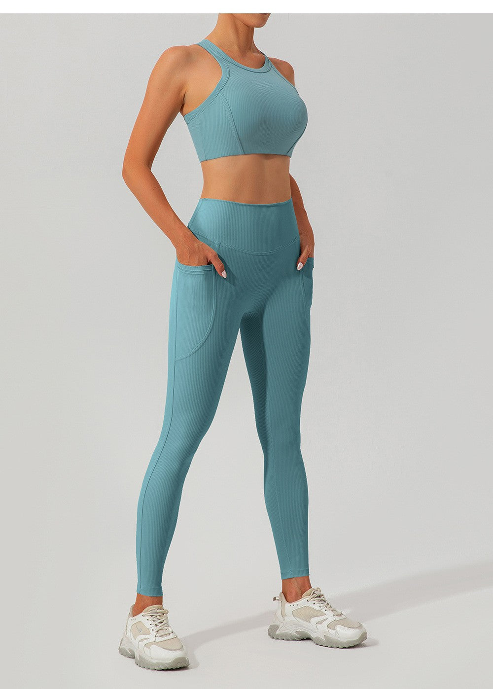 Women’s Threaded High-Waist Yoga Pants