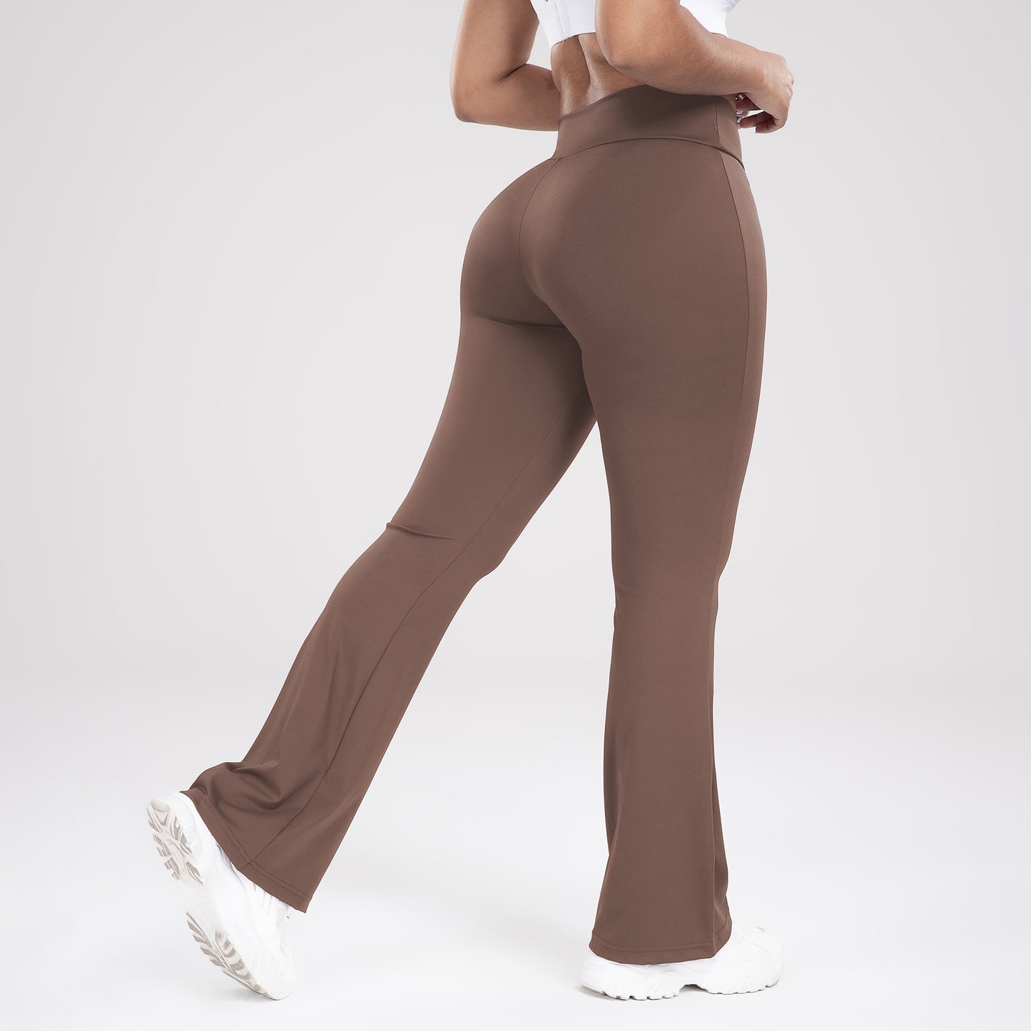 Waist Outdoor Casual Bell Bottom Yoga Pants, Slimming & Stylish