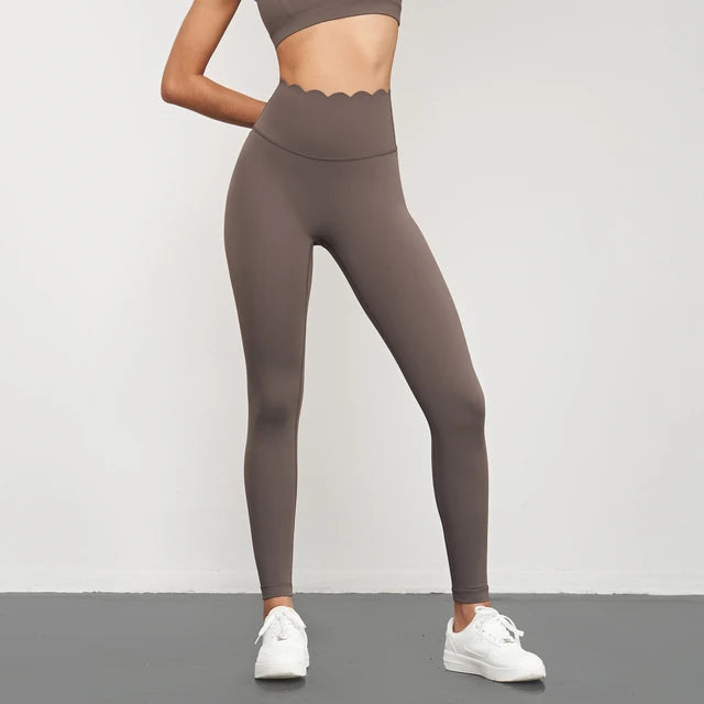 Yoga Pants Women Seamless Lotus Arc Workout Running Leggings