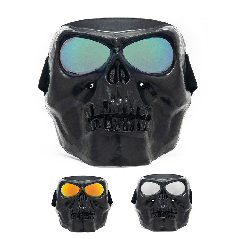 Retro Harley Skull Goggles Mask Motorcycle