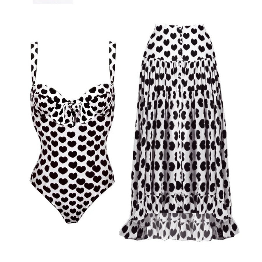 Women's Retro One-Shoulder Swimsuit