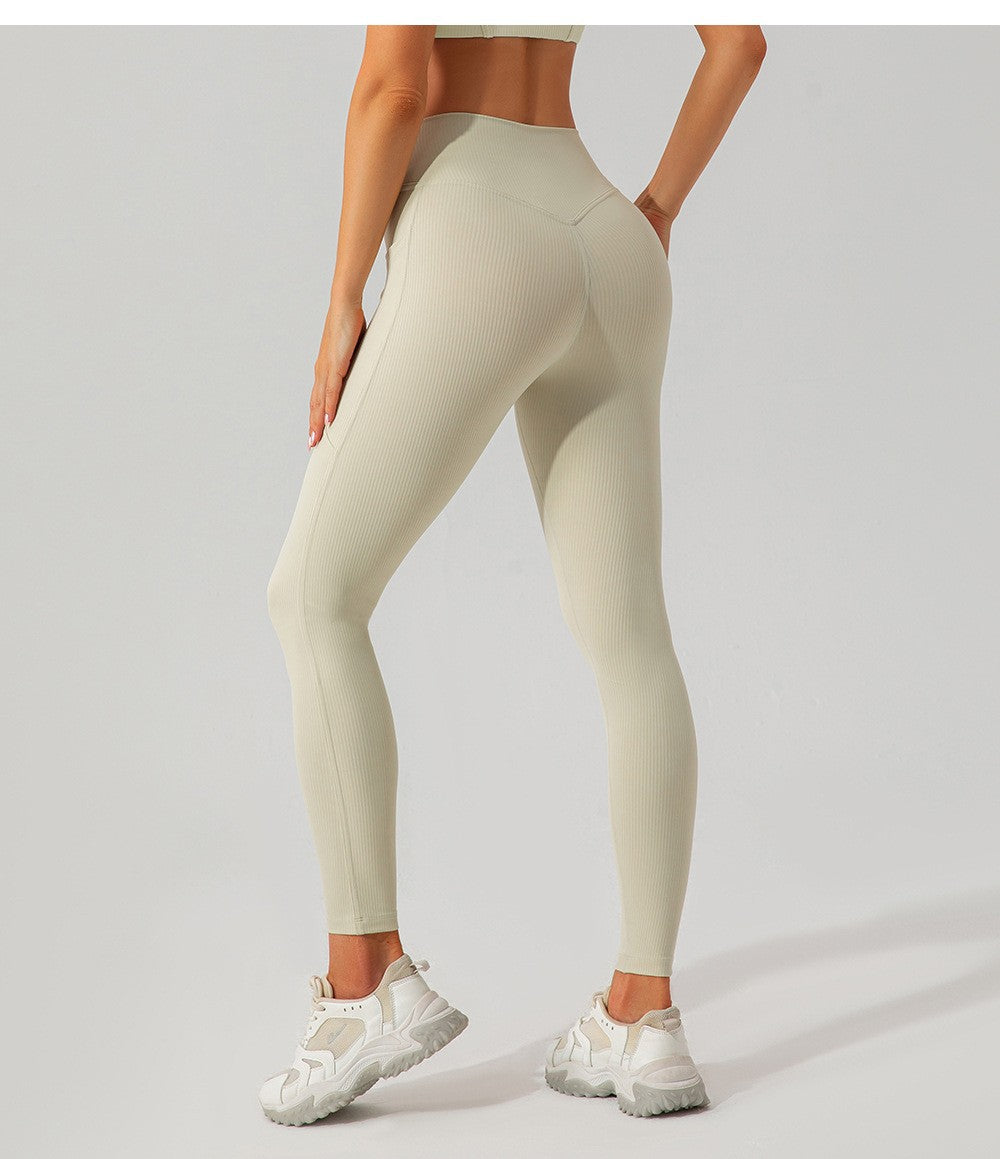 Women’s Threaded High-Waist Yoga Pants