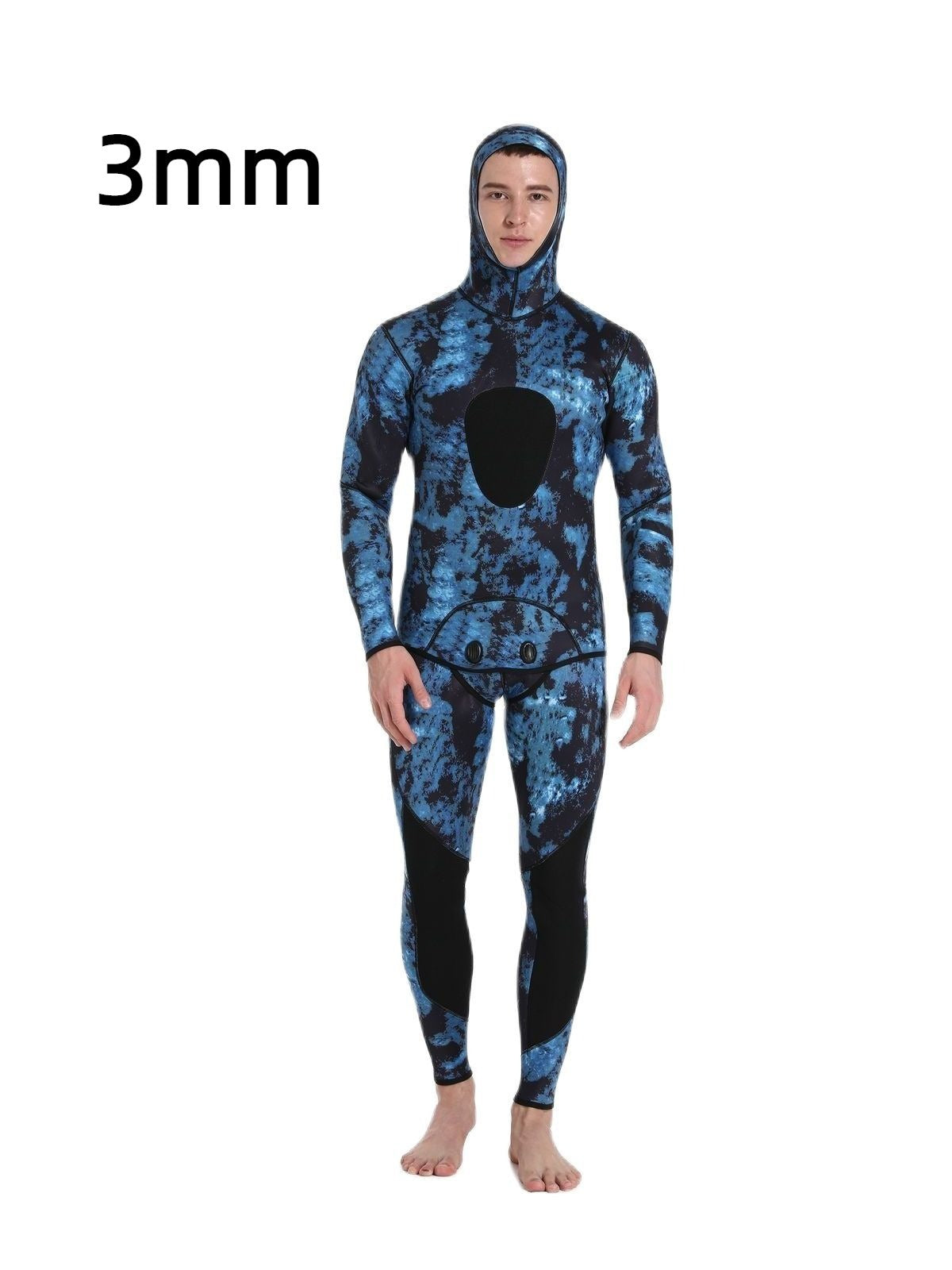 3MM fish hunting camouflage chloroprene rubber split diving suit for men's cold and warm free surfing suit