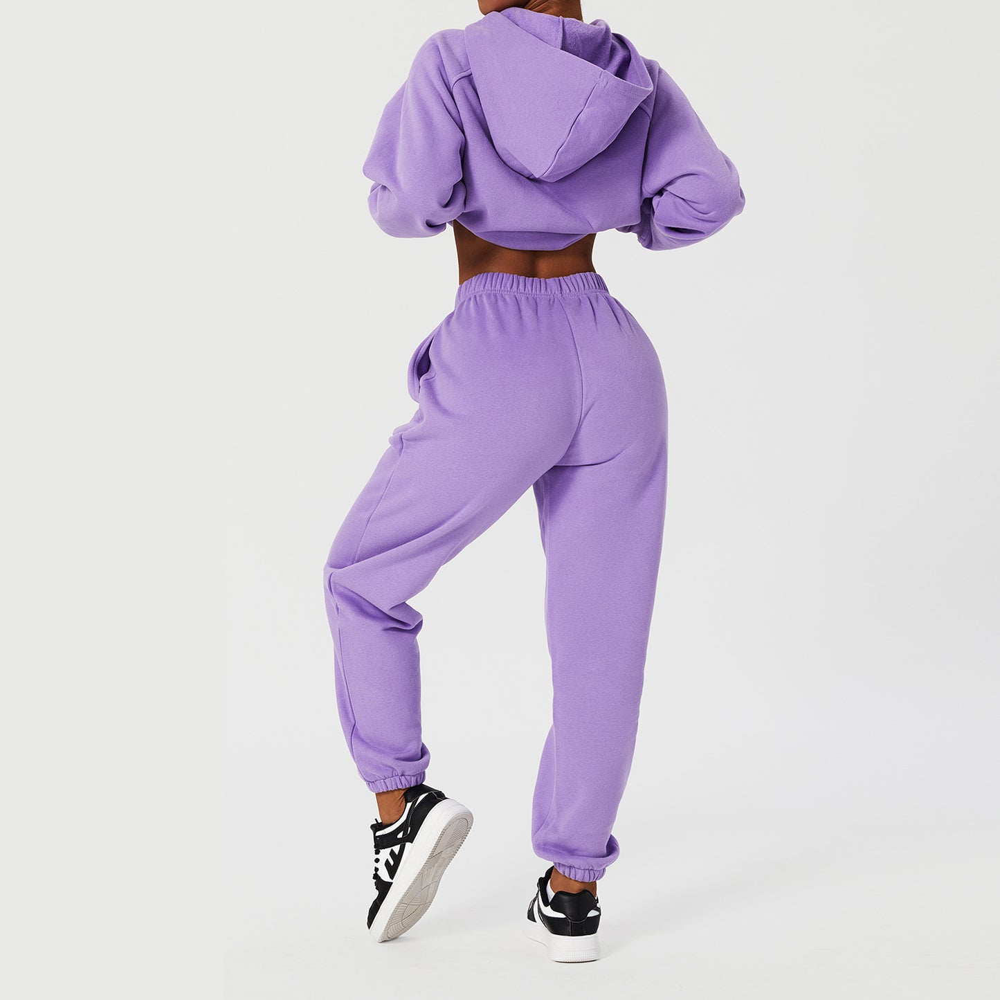Women's Hooded Loose Sport Casual Sweater Set .