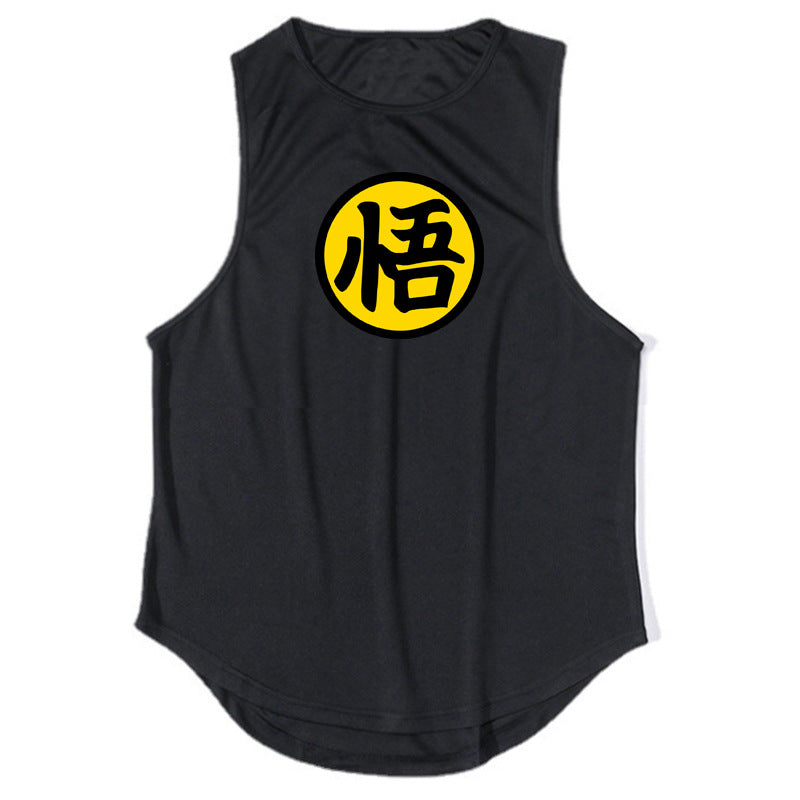 Men's running & fitness vest summer quick drying training suit
