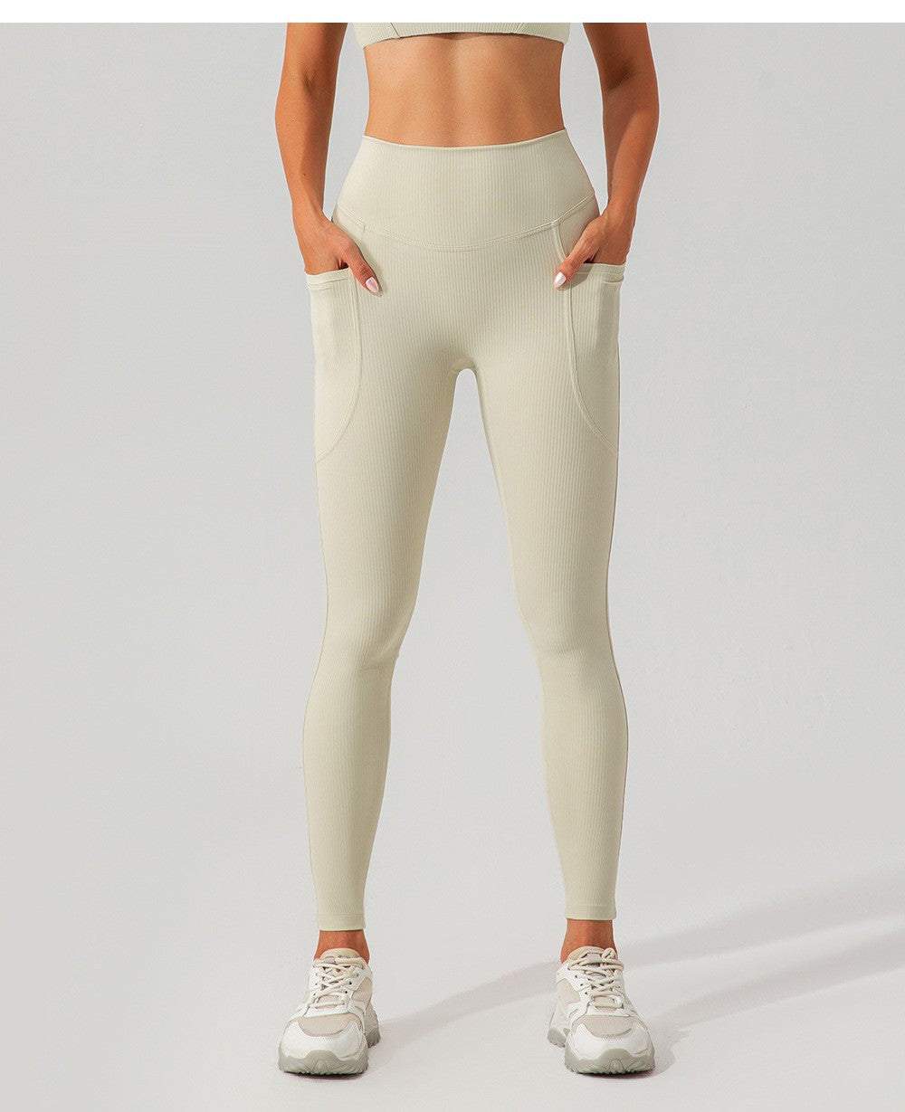 Women’s Threaded High-Waist Yoga Pants