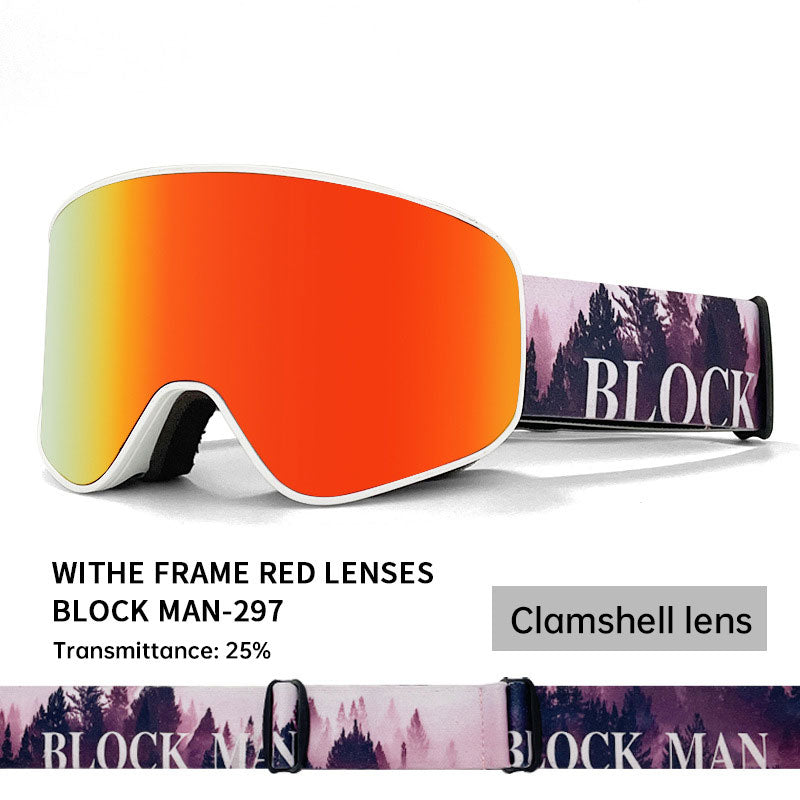 Cover Ski Glasses Winter & Outdoor Sports Goggles
