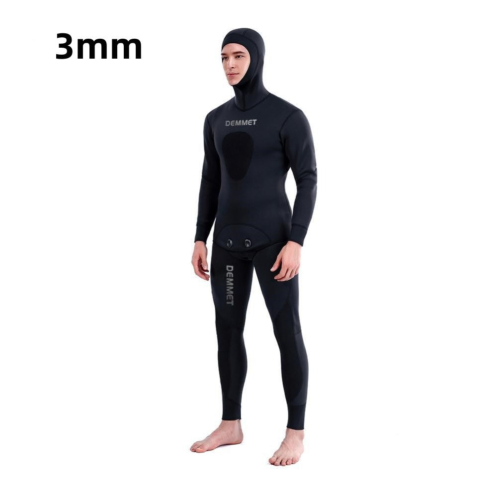 3MM fish hunting camouflage chloroprene rubber split diving suit for men's cold and warm free surfing suit