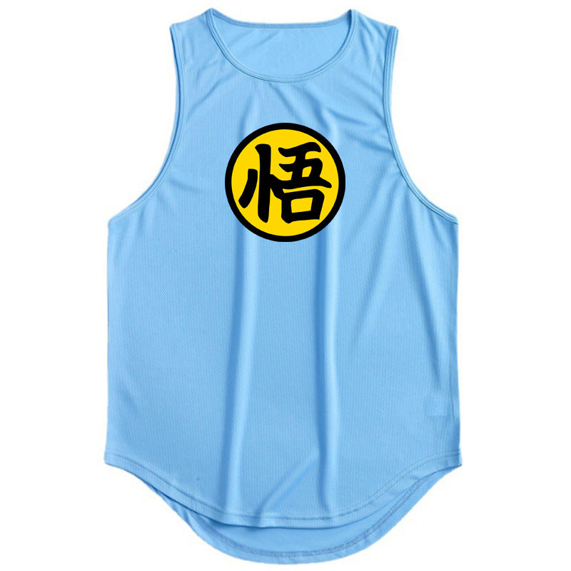 Men's running & fitness vest summer quick drying training suit