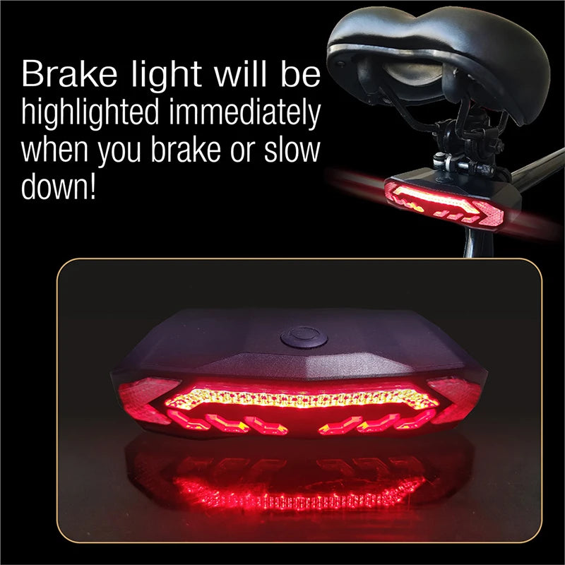 Bike Alarm Tail Light with Turn Signals