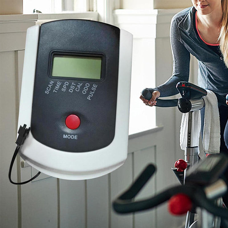 Heart rate electronic instrument display for spinning bikes.