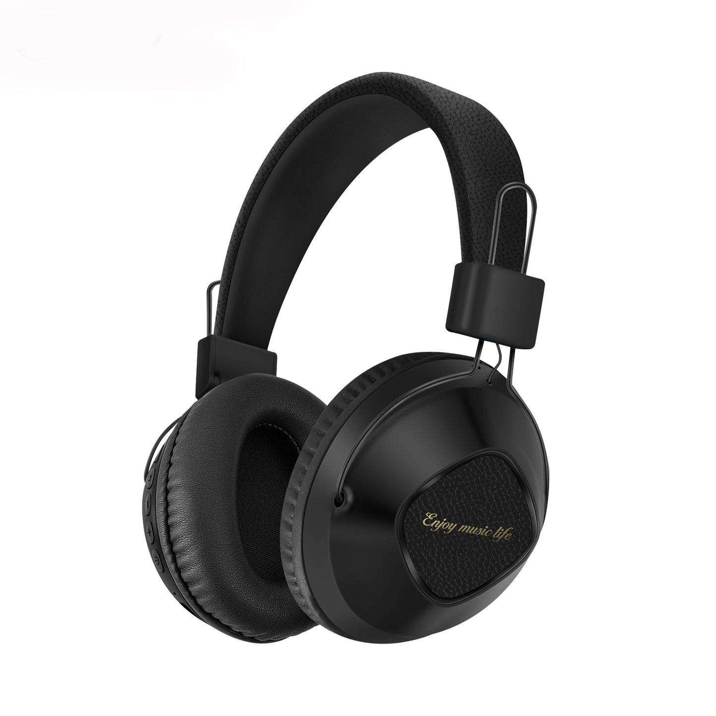 wireless head mounted Bluetooth earphones with battery display