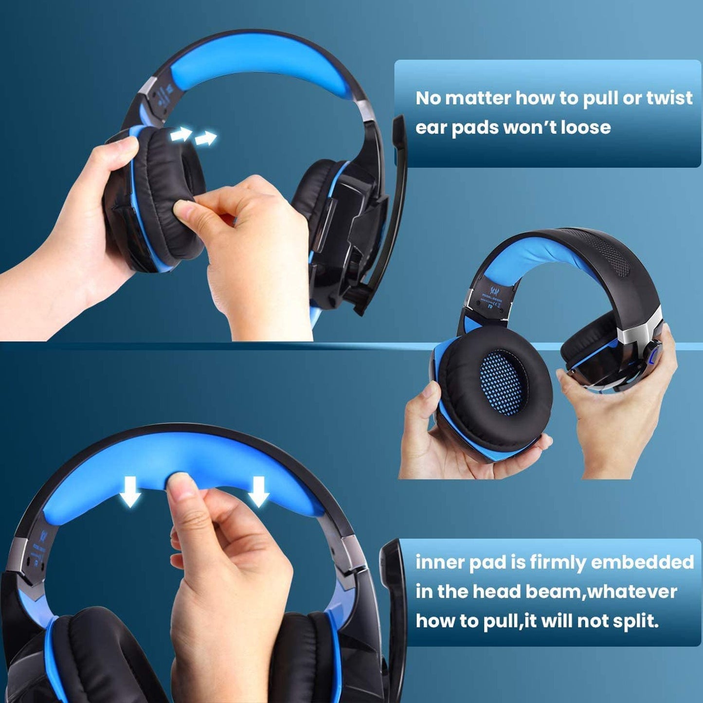 G2000 Head Mounted Gaming Earphones