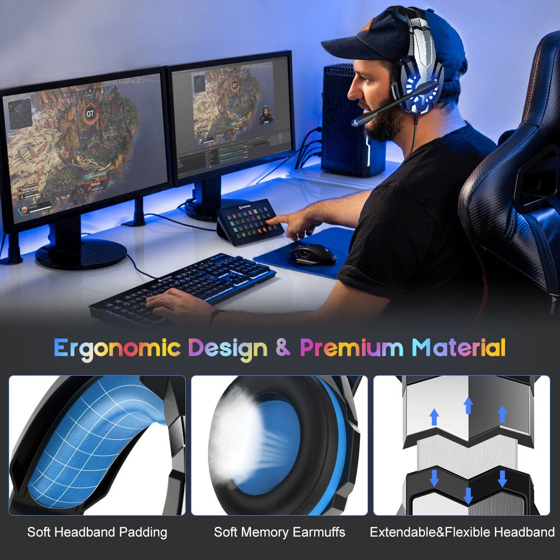 S9 Head mounted Esports Gaming Earphones