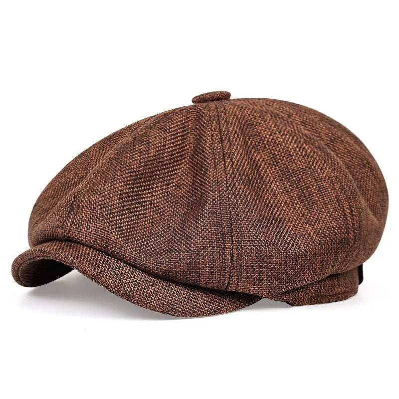 Octagonal hat men's spring and summer