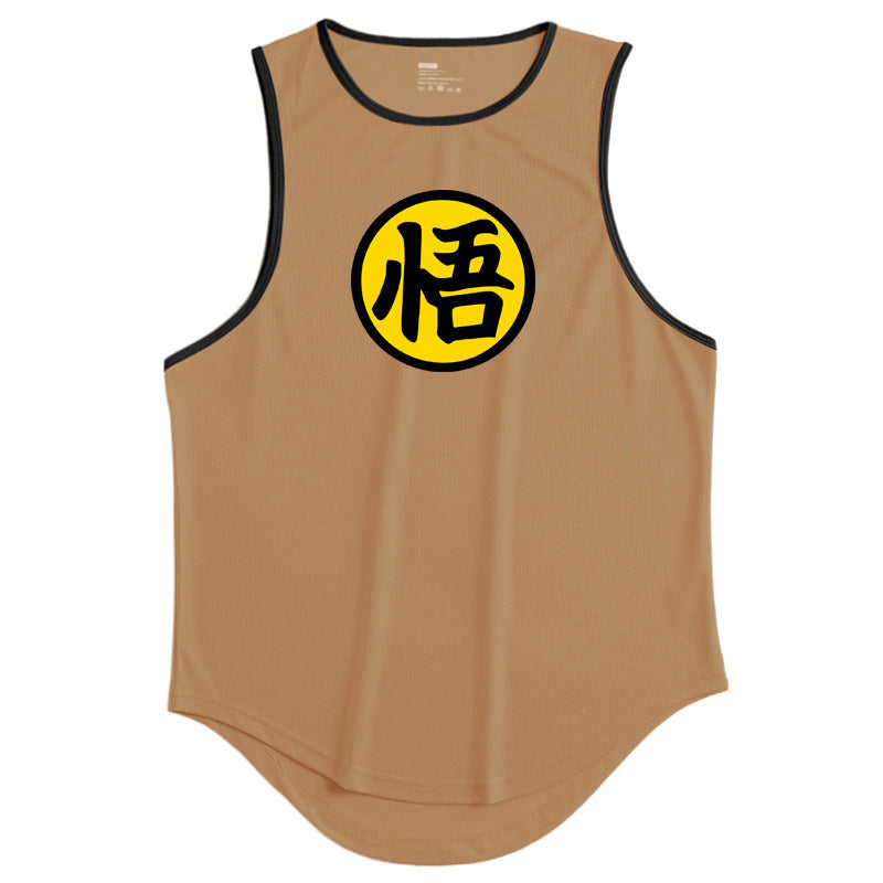 Men's running & fitness vest summer quick drying training suit