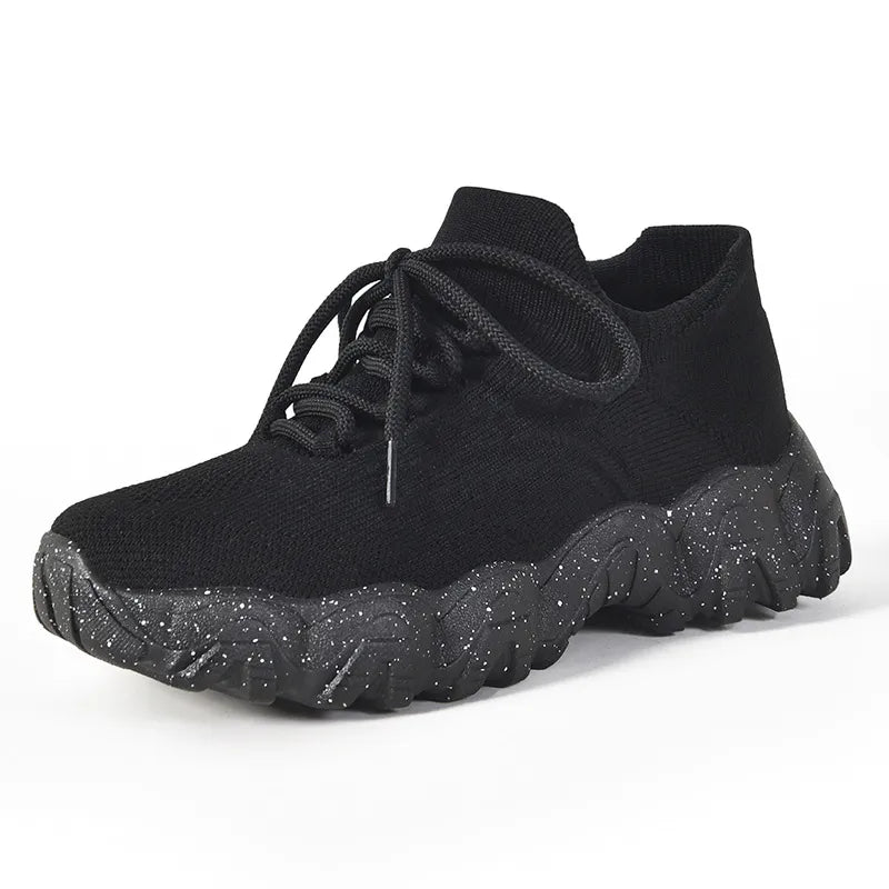 Women Lace Up Mesh Breathable Athletic