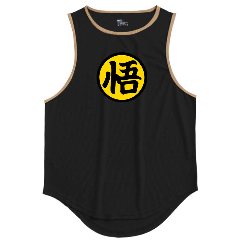 Men's running & fitness vest summer quick drying training suit