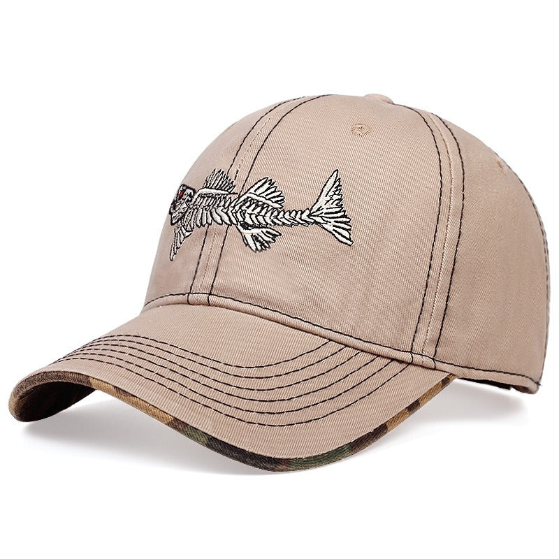 Hot selling fishbone embroidered baseball cap