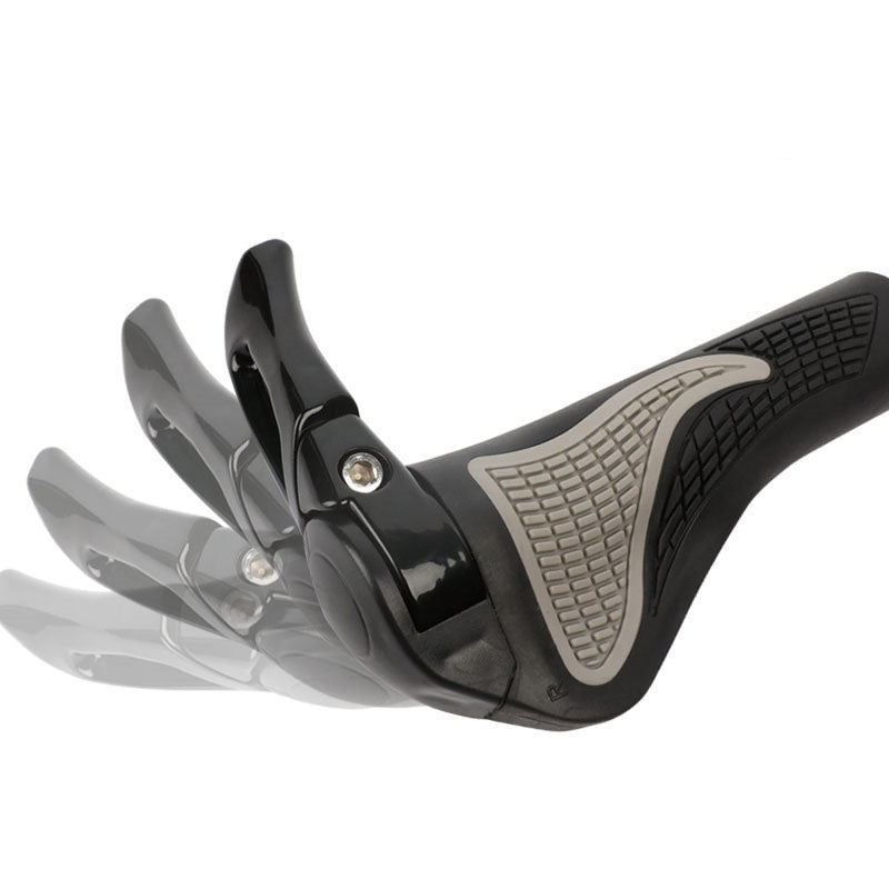 Mountain Bike Ergonomic Vice Handle Claw Handle Aluminum Alloy Grip (A Horn)