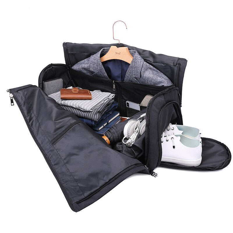 Travel Garment Bag Duffel Bag with Shoulder Strap