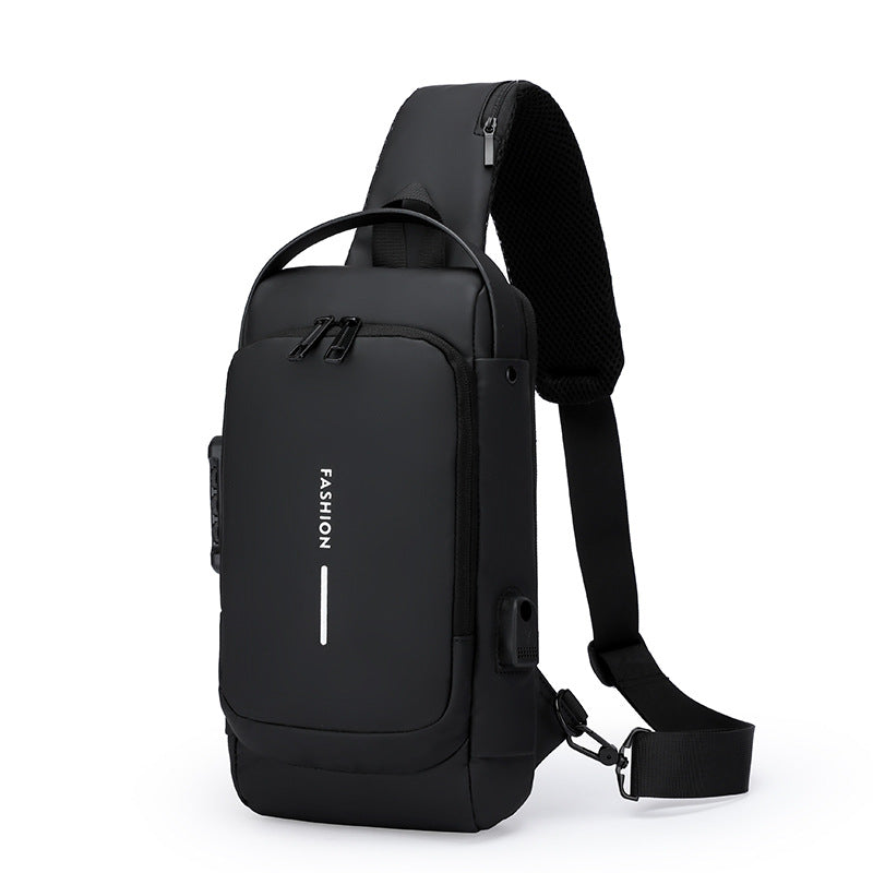 Motorcycle bag password anti-theft chest bag