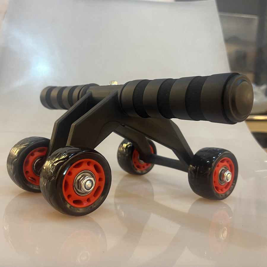 New Design Foldable Abs Plastic Abdominal 4 Wheel Exercise Wheel