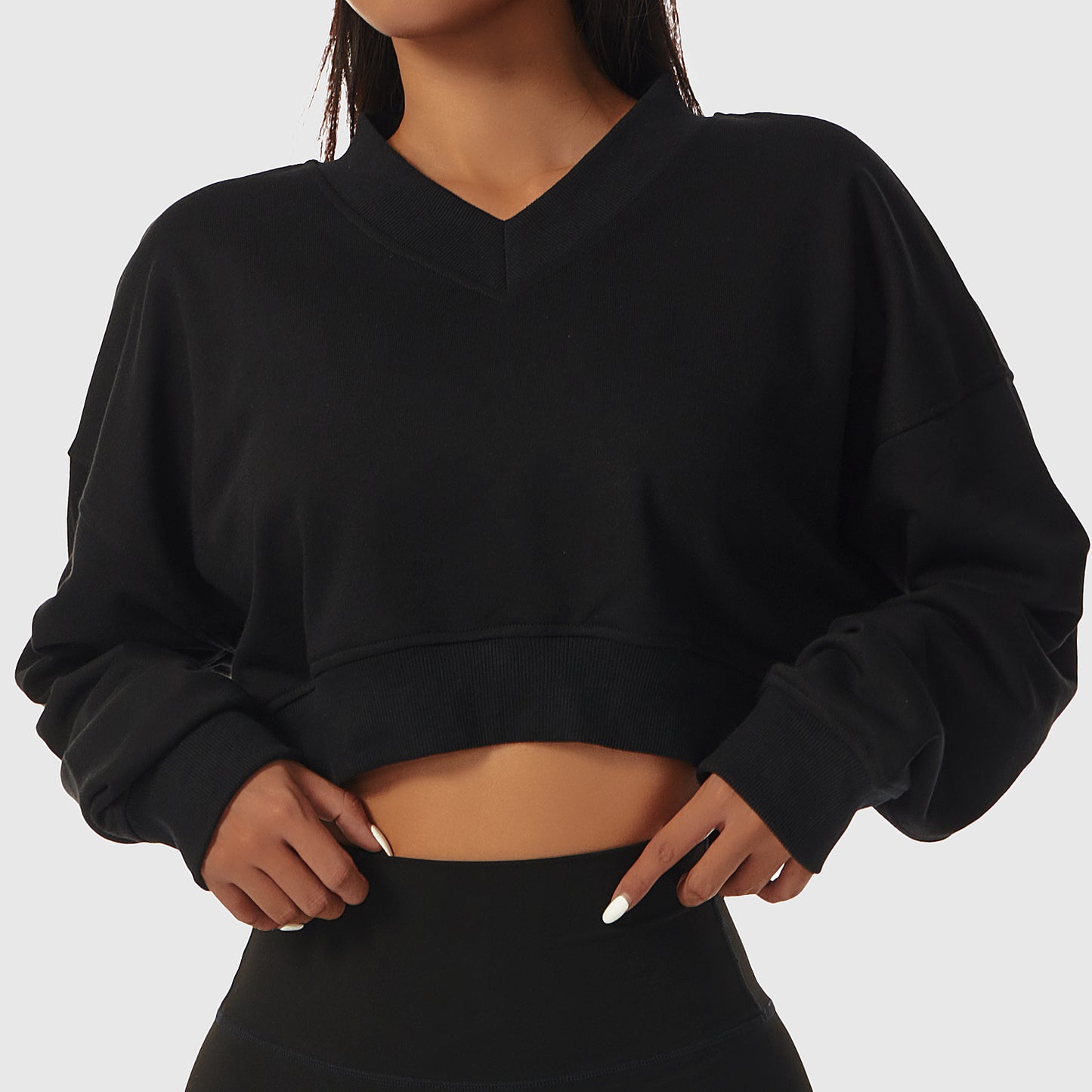 Women's Loose Long Sleeve Sports Sweater