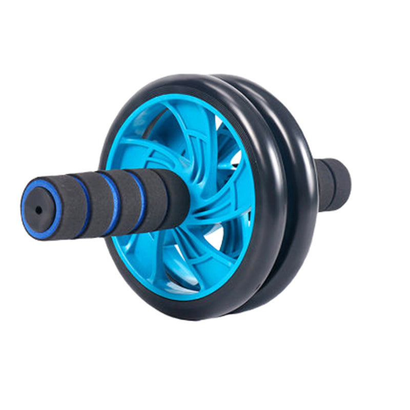 Abdominal Exercise Roller – Dual Wheel with Foam Handles & Knee Pad