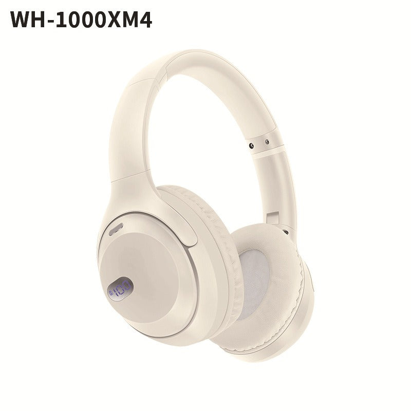 Bluetooth headset with battery display long battery life & foldable design