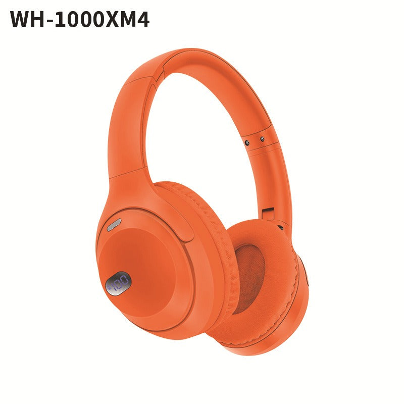 Bluetooth headset with battery display long battery life & foldable design