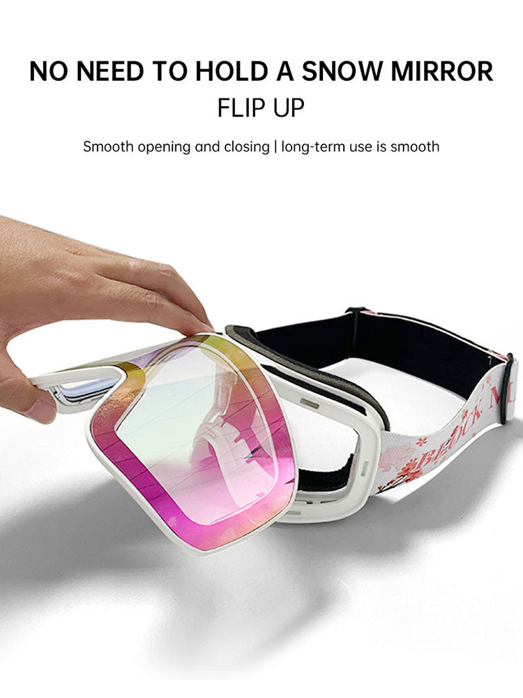 Cover Ski Glasses Winter & Outdoor Sports Goggles