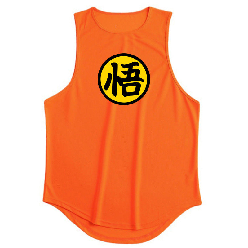 Men's running & fitness vest summer quick drying training suit