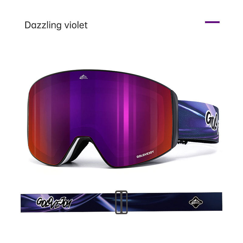 Magnetic ski goggles for men and women