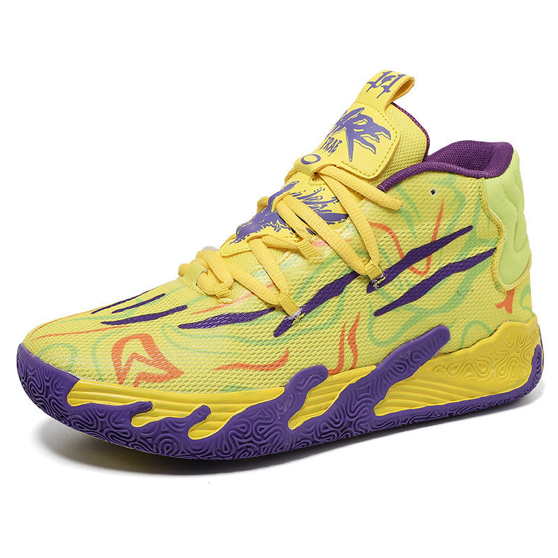 purple MB.03 men's and women's indoor and outdoor shock-absorbing and anti slip basketball shoes
