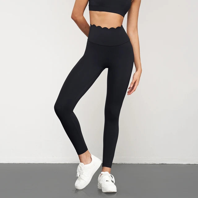 Yoga Pants Women Seamless Lotus Arc Workout Running Leggings