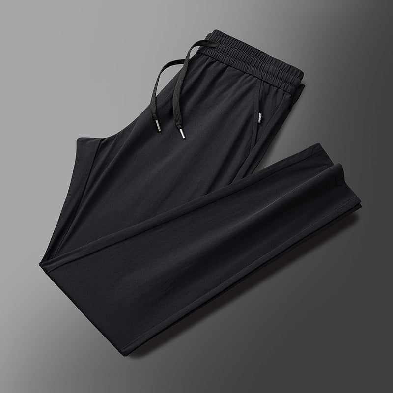 Men’s Elastic Straight-Leg Casual Pants, Lightweight & Stylish