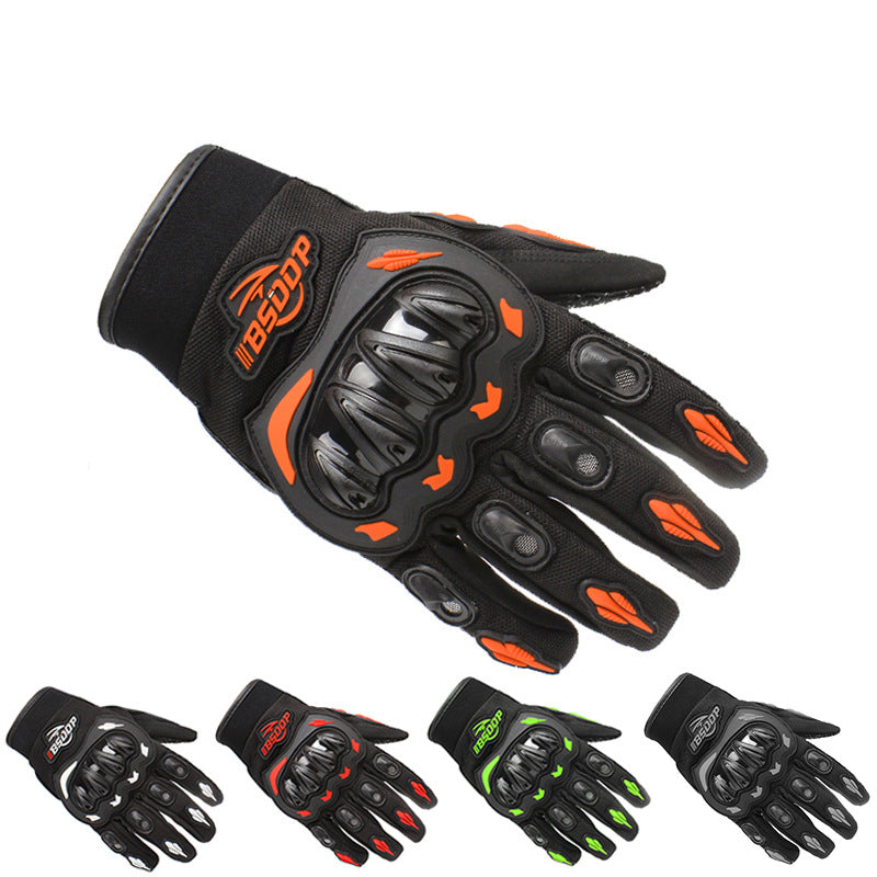 Motorcycle Riding Gloves, All Finger, Summer Breathable, Men's And Women's