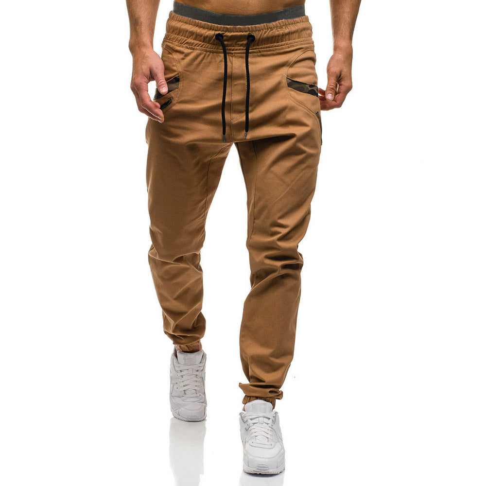 Fashion Men Gyms Pure color Pants Joggers