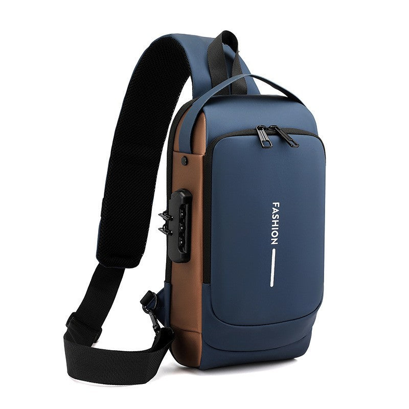Motorcycle bag password anti-theft chest bag