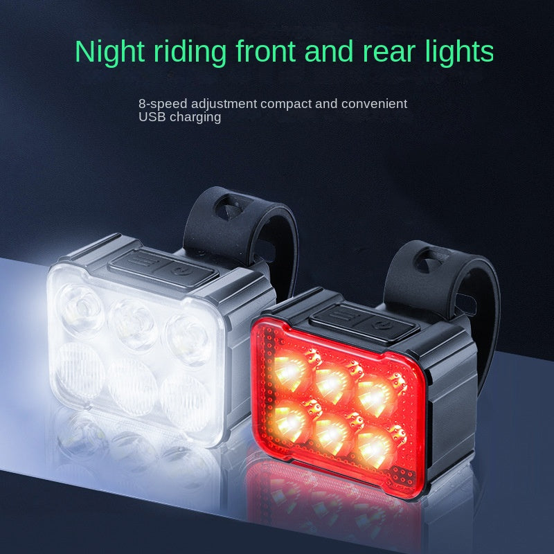 Bicycle lights, headlights, mountain bikes, night riding lights, night flashlights