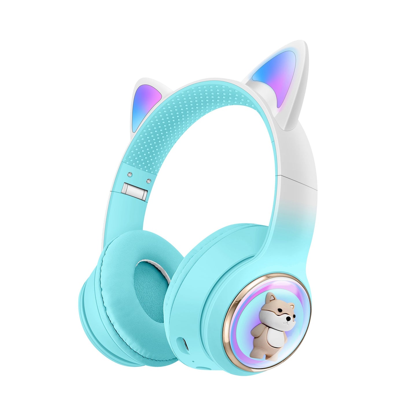 AKZ-51 Bluetooth Earphones – Foldable, Long Battery Life & Cute Cartoon Design
