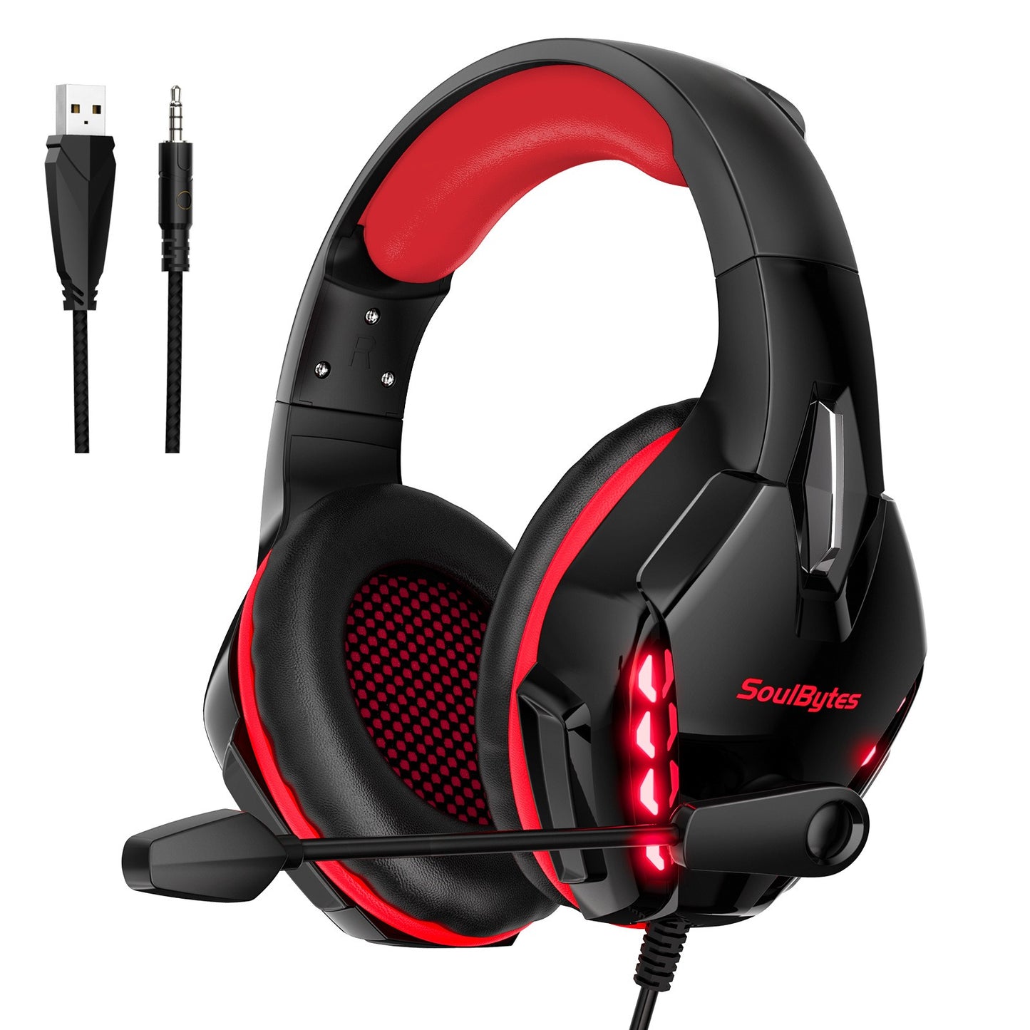 S11 Head mounted Gaming Chicken Earphones Wired Control Esports Earphones.