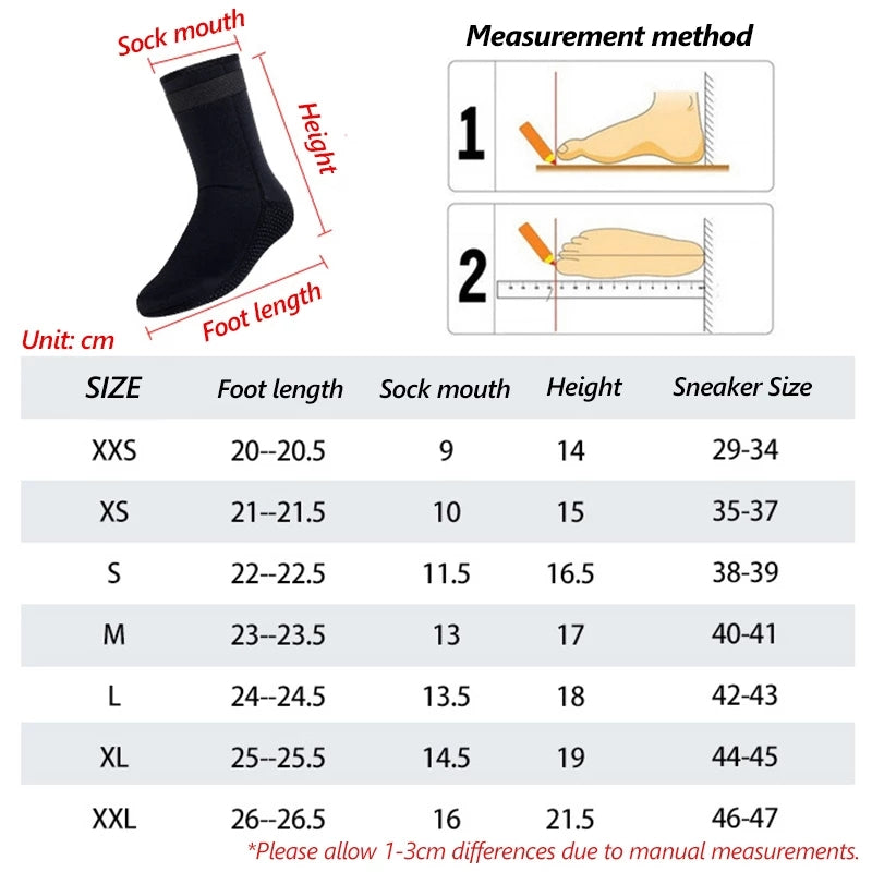 3MM Waterproof Diving Socks