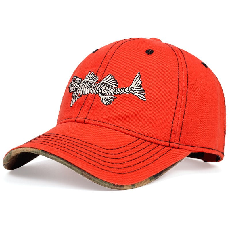 Hot selling fishbone embroidered baseball cap