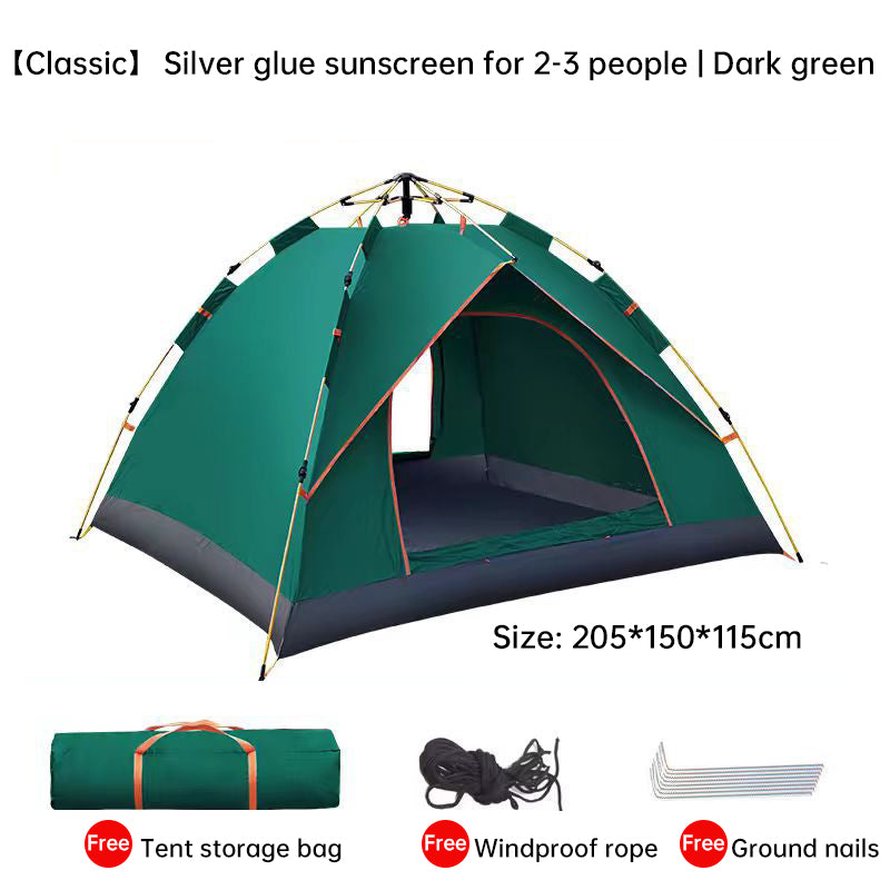 Quick-Setup 3-4 Person Camping Tent – Waterproof & Durable Outdoor Shelter