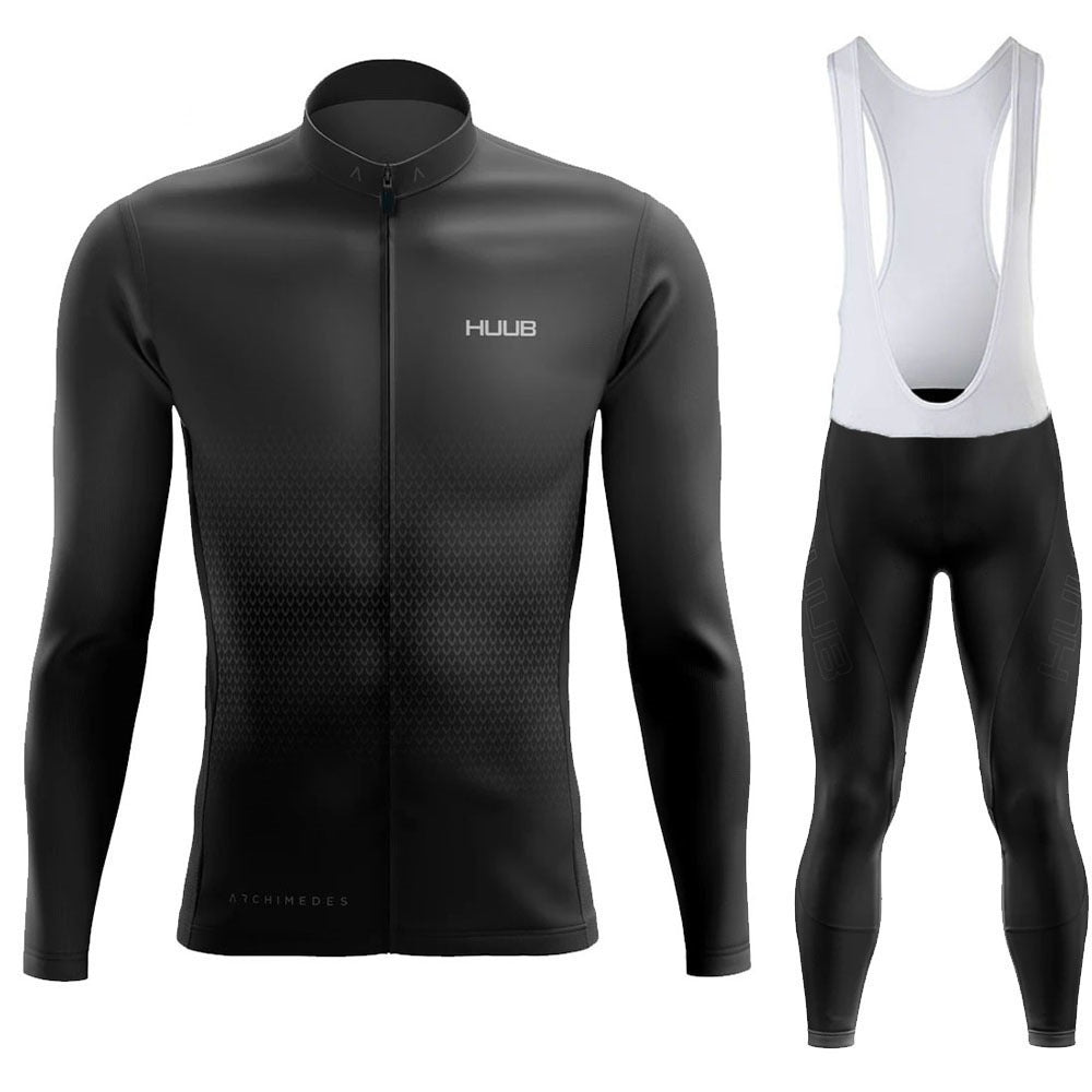 Spring & Autumn New HUUB Team Version Of The Long Sleeved Cycling Suit Suit Quick Dry Breathable Straps Bicycle Clothing